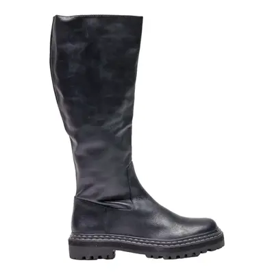 VINCE CAMUTO High Boots Black Leather Mens UK 8.5