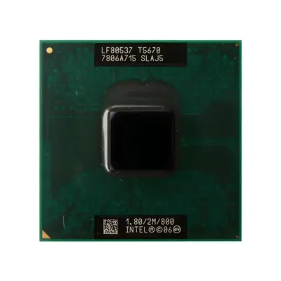 576232-001 HP 1.80GHz 800MHz FSB 2MB L2 Cache Socket PGA478 Intel Core 2 Duo T5670 Dual-Core Processor
