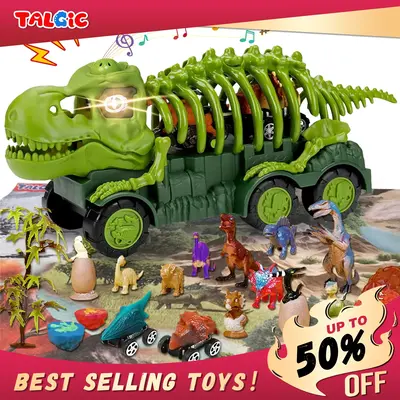 Dinosaur Truck Playset with Light and Sound