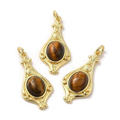 Natural Tiger Eye Pendants