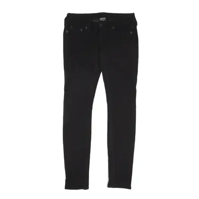 TRUE RELIGION Stella Low Rise Y2K Trousers Black Slim Skinny Womens W25 L27