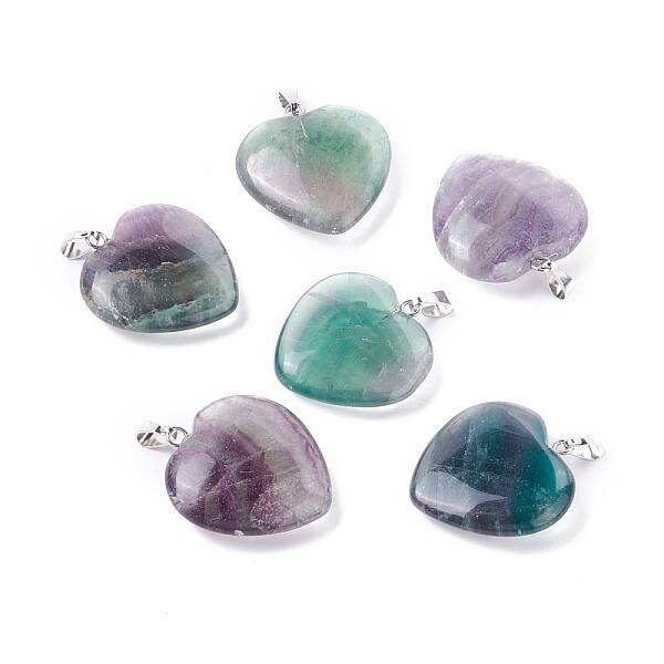 Natural Fluorite Pendants