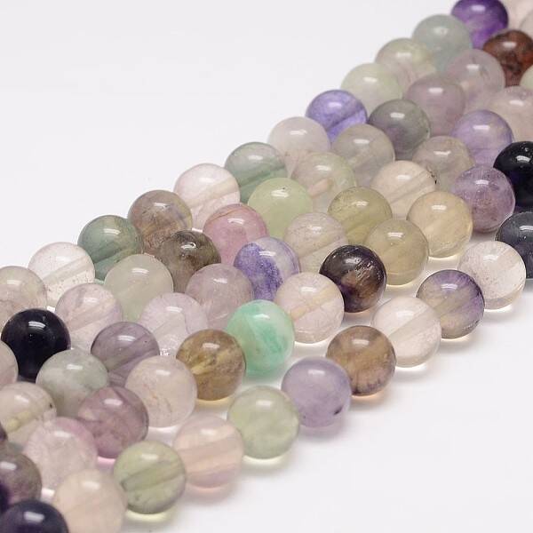 Natural Fluorite Bead Strands