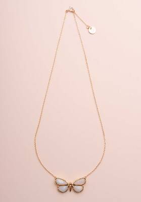 Necklace Papillon Papillon Neck Labradorite-Blanche | Color: LABRADORITE BLANCHE | Size: U