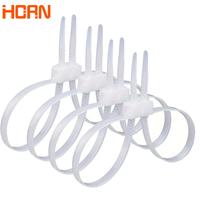 Self-locking Nylon Zip Ties, Double Lock Cable Zip Ties, Plastic Card Buckle Tie Suitable for Home, Office, Car, Garden, Outd...