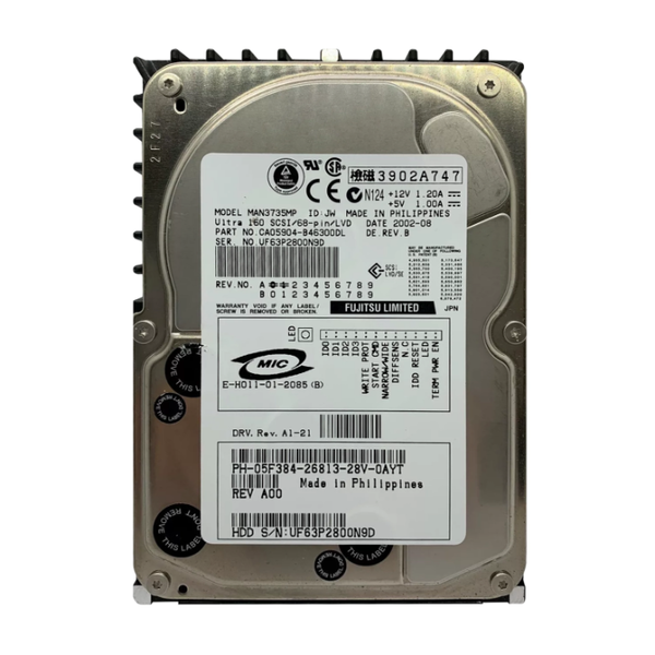5F384 Dell 73GB Ultra-320 SCSI 10000 3.5-inch 8MB Hard Drive