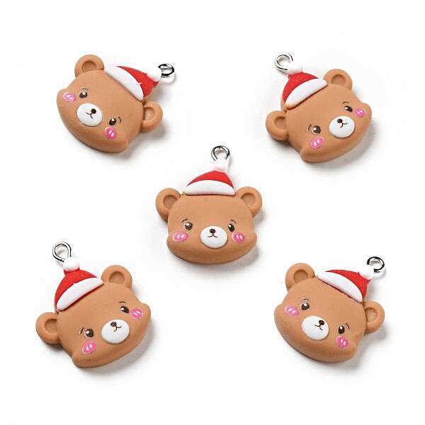 Christmas Opaque Resin Pendants
