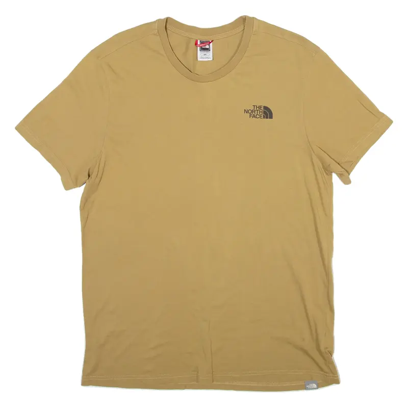 THE NORTH FACE Mens T-Shirt Brown Crew Neck M