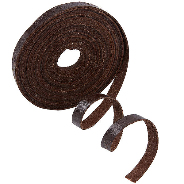 5M Flat Cowhide Leather Cord