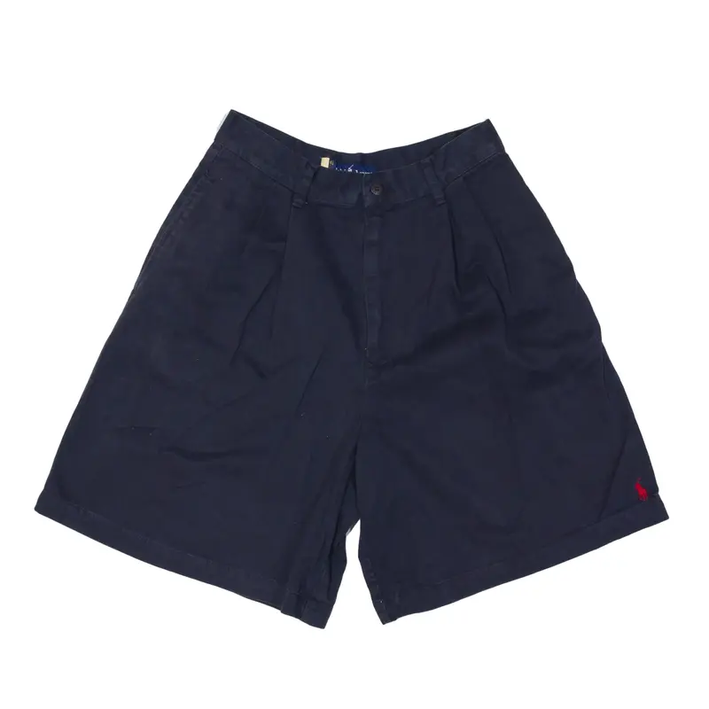 RALPH LAUREN Chino Shorts Blue Loose Womens XXS W24