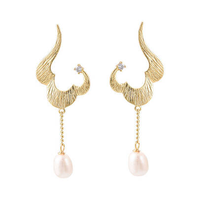 Brass Micro Pave Clear Cubic Zirconia Stud Earrings