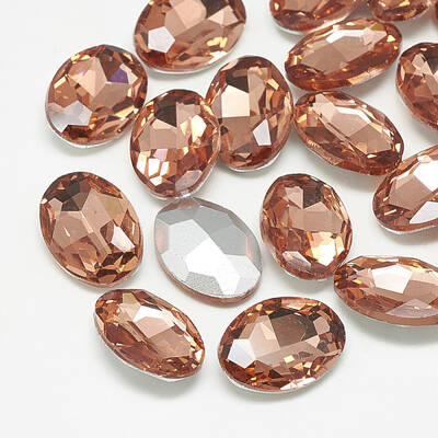 Pointed Back Glass Rhinestone Cabochons
