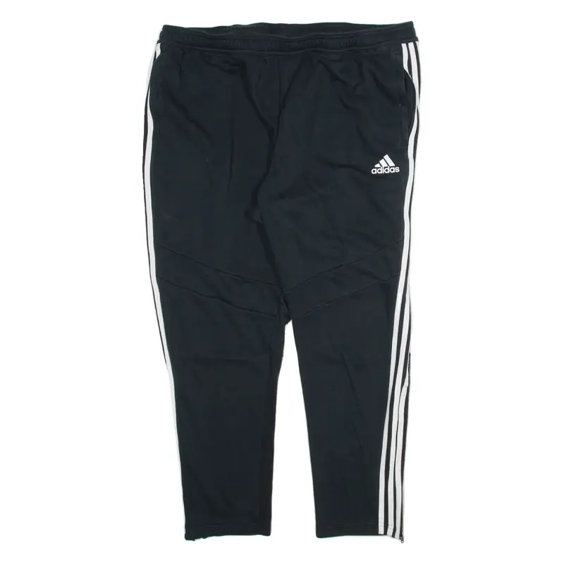 ADIDAS Mens Sweatpants Black Straight 2XL W40 L28