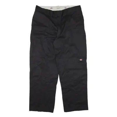 DICKIES Trousers Black Loose Straight Mens W42 L32