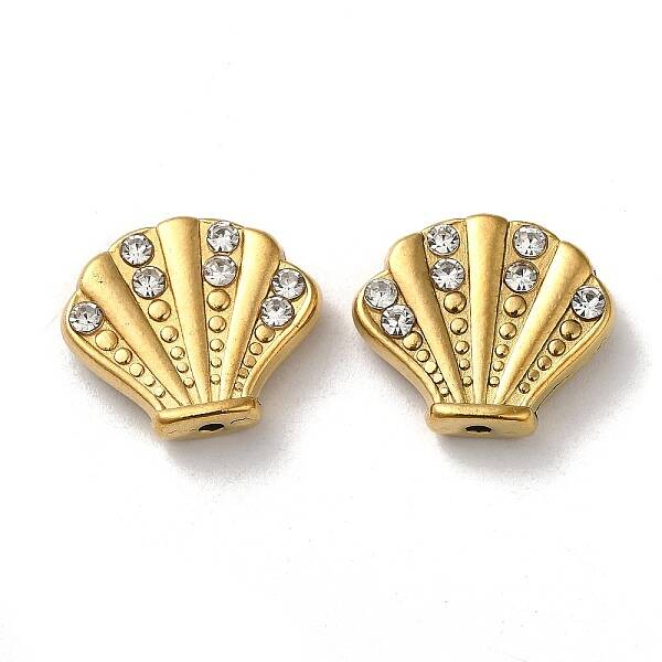 304 Stainless Steel Crystal Rhinestone Beads