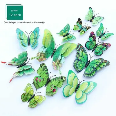 Creative Home Decorative Wall Sticker | Color: Green Double Layer