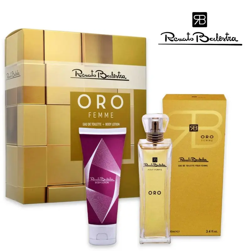 Renato balestra gold for women: edt 100 ml + body lotion 100 ml