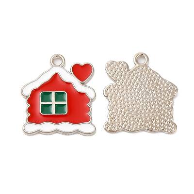 Christmas Alloy Enamel Pendants