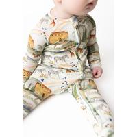 Noah's Ark Tiny Revival Baby Zipper Pajamas Sleepers–Hypoallergenic, Newborn to Toddler, Tencel Modal, Soft–Bible Clothin...
