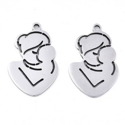 Non-Tarnish Mother's Day 201 Stainless Steel Pendants