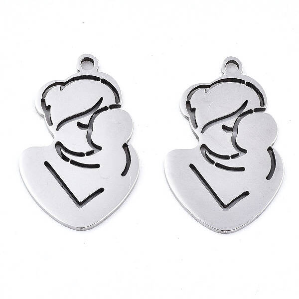 Non-Tarnish Mother's Day 201 Stainless Steel Pendants