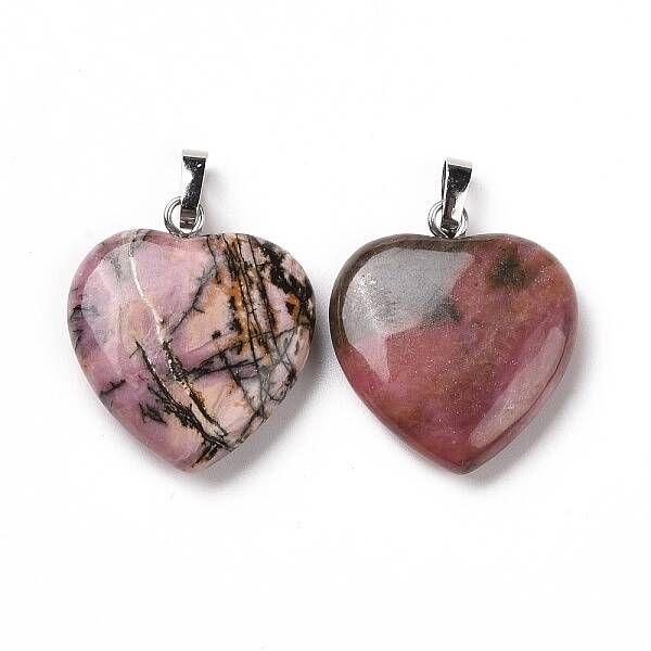 Natural Rhodonite Pendants