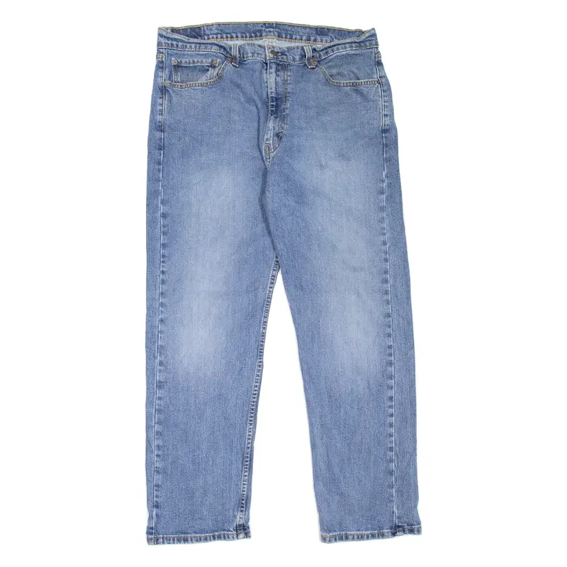LEVI'S 505 Jeans Mens Blue Regular Straight Stone Wash W35 L30