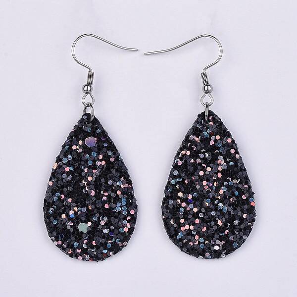 PU Leather Dangle Earrings