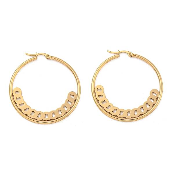 304 Stainless Steel Huggie Hoop Earrings