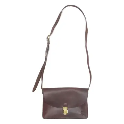 Womens Messenger Bag Brown Leather 90s