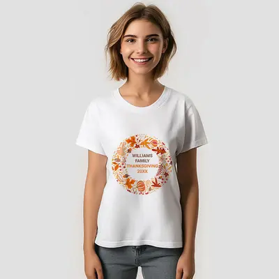 Custom Thanksgiving Family Reunion Vacation TShirt