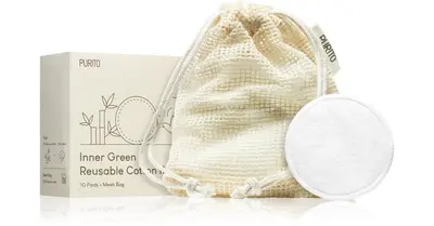 Purito Green Reusable Cotton Inner Rounds 10pcs