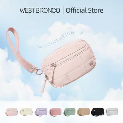 WESTBRONCO Puffer Wristlet Wallet for Women Quilted with 3 Zipper FASHION Purse Card Holder Phone RFID Blocking Pouch Compact...