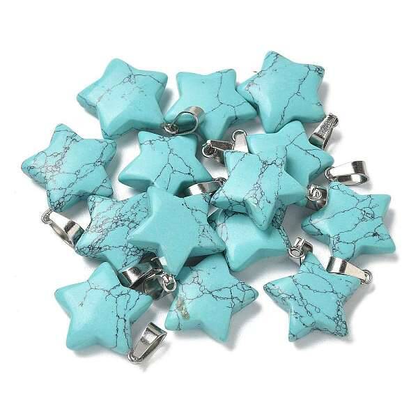 Synthetic Turquoise Pendants