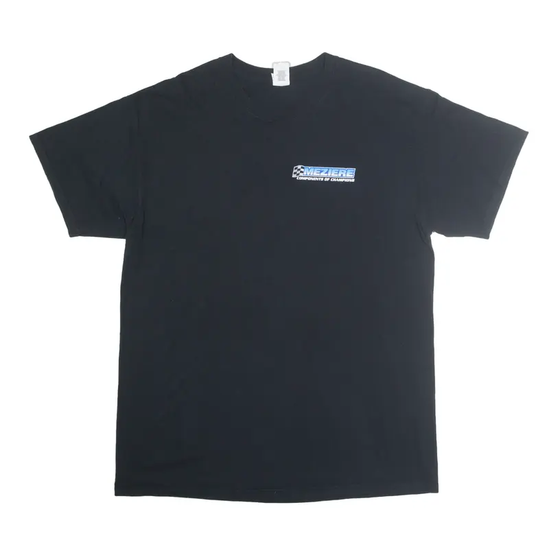 GILDAN Meziere Racing USA T-Shirt Black Short Sleeve Mens XL