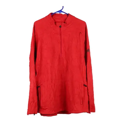 Bootleg Adidas Fleece - 2XL Red Polyester