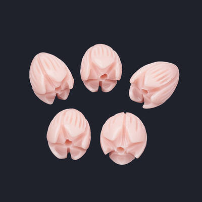 Dyed Synthetic Coral Beads