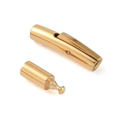 Frosted Column 304 Stainless Steel Bayonet Necklace Clasps