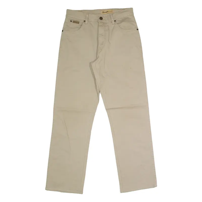 WRANGLER Texas Stretch Mens Trousers Beige Regular Straight W30 L32