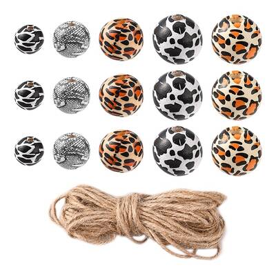 DIY Wood Beaded Pendant Display Decoration Making Kit