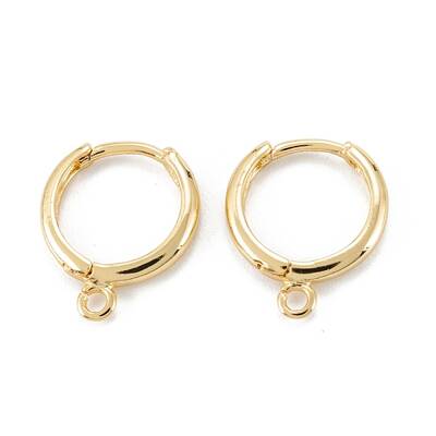 Brass Huggie Hoop Earrings Finding
