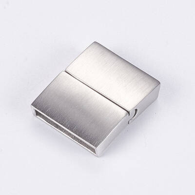 Tarnish Resistant 304 Stainless Steel Magnetic Clasps with Glue-in Ends