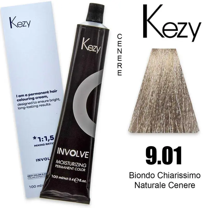 Kezy Involve Color 100 Ml Biondo Chiarissimo Naturale Cenere 9.01