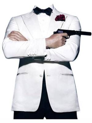 Daniel Craig Tuxedo - White Tuxedo