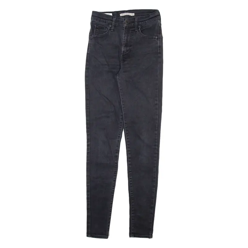 LEVI'S Mile High Big E Womens Jeans Grey Slim Skinny W22 L29