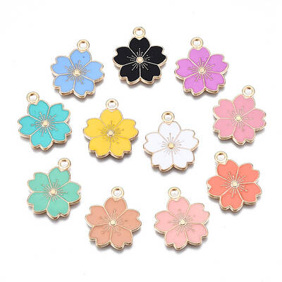 Alloy Enamel Pendants
