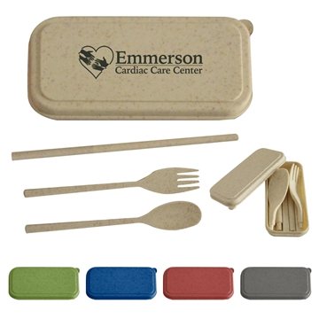 250 Promotional Harvest Cutlery Set - BPA Free & Travel Case