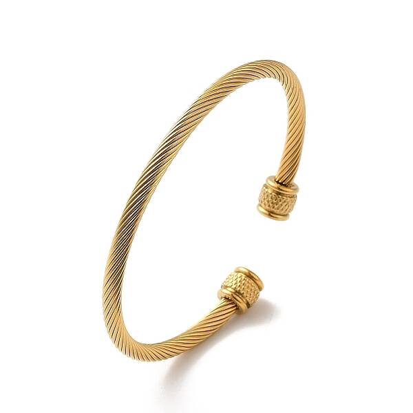 Ion Plating(IP) 304 Stainless Steel Cuff Bangles
