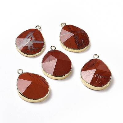Natural Red Jasper Pendants