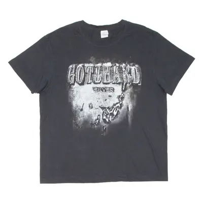 STEDMAN Gotthard Silver Mens Band T-Shirt Black L